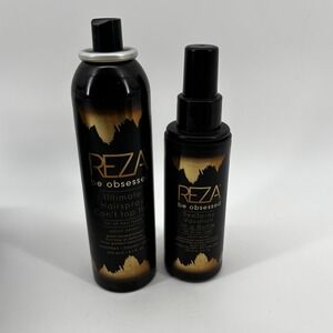 REZA Be Obsessed Love My Leave-in Conditioner & Ultimate Hairspray Duo No Caps